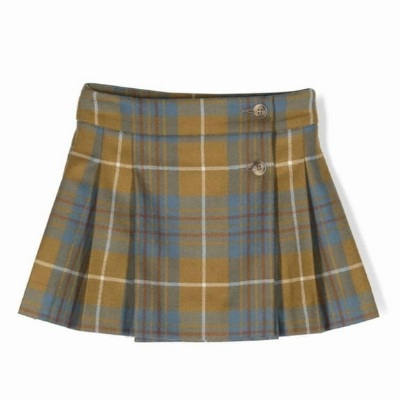Bonpoint Kids Check Print Talissa Pleated Skirt, Size 4Y