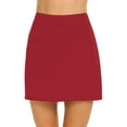 thumbnail image 2 of iopqo tennis skirt womens casual tennis skirt yoga sport active skirt shorts skirt midi skirt mini skirt red s, 2 of 6