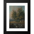thumbnail image 2 of George Barret 17x24 Black Modern Framed Museum Art Print Titled - Horses and Cattle by a River (1777), 2 of 5