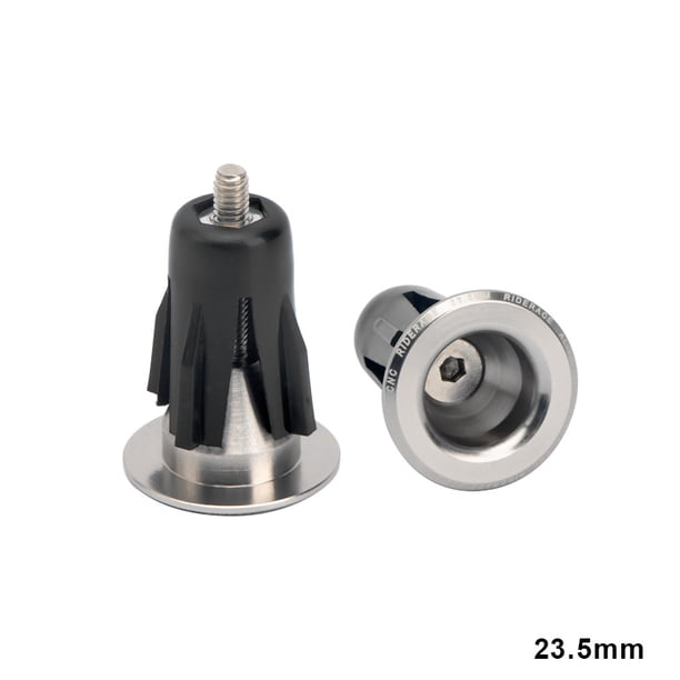 Tapón para manillar de bicicleta, 23,5 mm, aleación de aluminio, juego de tapones para manillar, bloque de bloqueo de expansión para bicicleta de montaña, tapón para manillar de bicicleta