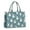 Blue Christmas Snowman, variant on Large Capacity Tote Bag,Beige Christmas Santa Pattern Handbag Fashion Luxury Tote Bag,15.7"x13"x 5.1" Inches,Laptop Compatible