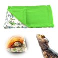 thumbnail image 2 of de dormir de con almohada y manta, accesorio para hábitat de , mascota pequeña, refugio de , cama cálida - Beige y Beige y verde Colco Cama para dormir de reptil, 2 of 7