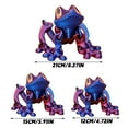 thumbnail image 3 of HavenCo Flexible Articulated Frog Toy Realistic 3D Printed Amphibian Figure for Desk Decoration Stress Relief Educational Gift for Kids and Adults, 3 of 5