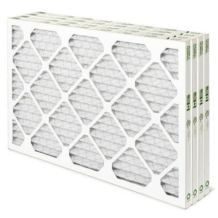 Mann Hummel 16x30x1 MERV 8 Pleated HVAC AC Furnace Air Filters. 4 Pack. (Exact Size: 15.75 x 29.75 x 0.75 Inches)