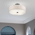 thumbnail image 5 of Livex Lighting Meridian 8" 4-Light Metal & Fabric Semi Flush in English Bronze, 5 of 18