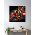 thumbnail image 2 of Vivid Sound Wave Pattern Poster Wall Art, Modern Wall Decor For Living Room Bedroom, 30x30 UNFRAMED, 2 of 3