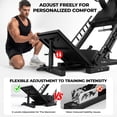thumbnail image 5 of FORGEMUS 1100lb Leg Press Machine，Hack Squat Machine with linear bearings for Home Gym，with 100 LB Weight Plate workout equipment for Strength Training, 5 of 11