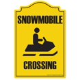 thumbnail image 1 of SignMission P-812 Snowmobile Crossing 12 x 8 in. Snowmobile Crossing Novelty Sign, 1 of 1