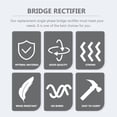 thumbnail image 5 of Raindrops Single Phase Bridge Rectifier for Household Appliances Silver Metal 1000V 50A, 5 of 6