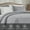 Grey, variant on Bourina Modern Floral 3-Piece Quilt Set,Grey,Queen,Lightweight & Comfortable,Perfect for All Seasons