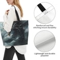thumbnail image 3 of Disketp Cloud White Dragon Bolsa Tote Estampada para Mujer, Bolso de Hombro y de Mano para Compras y Viajes, 3 of 8