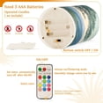thumbnail image 5 of Yayeee Flameless Candles with Remote Flickering Battery Operated Multi Color Changing, Beige Mountain, 5 of 7