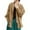 Khaki, variant on Cardigan for Women Chinese Retro Style Linen Long Sleeve Shirt Top with Buttons Outerwear Open Front Black XXL