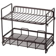 thumbnail image 2 of Dish Drying Rack 2-Tier Dish Rack Drain Board Set Kitchen Organizer with Swivel Spout Utensil Holder Cup Holder and Dish Drainer for Kitchen Counter, 2 of 9