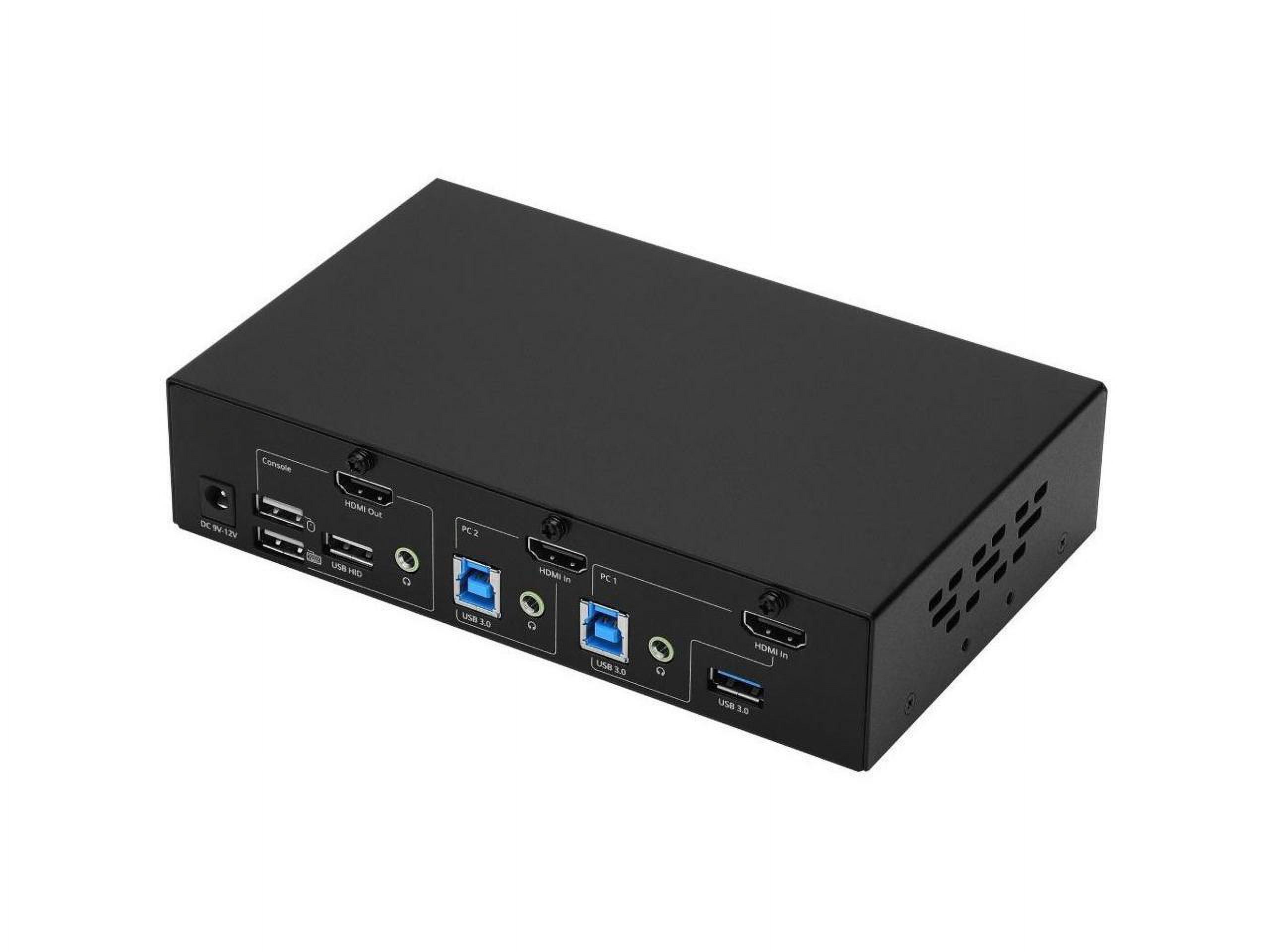 SIIG 2-Port 4K HDMI KVM Switch with PBP Roaming Mouse & PIP CEKV0G11S1
