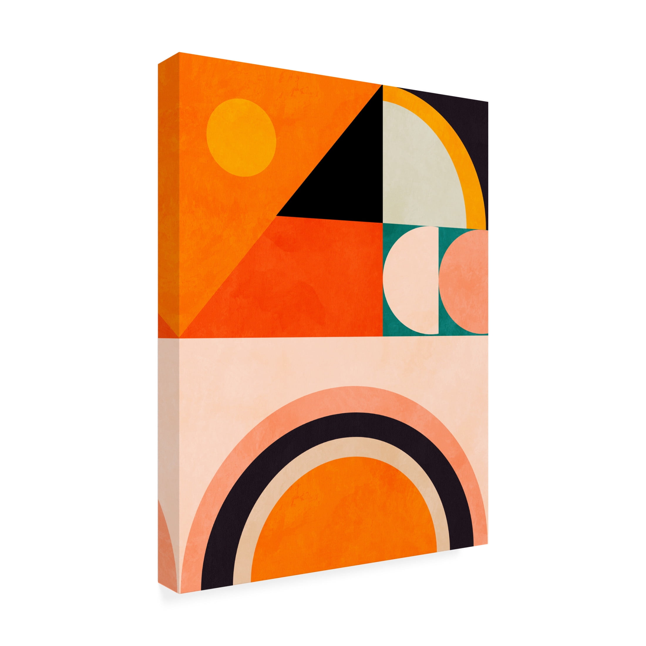Trademark Fine Art Ana Rut Bre Playing Around Shapes 4 Canvas Wall Art