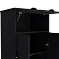 thumbnail image 4 of Tifton Armoire with 2-Doors in Black Wengue Engineered Wood, 4 of 5