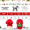thumbnail image 2 of Disfraz de perro gato Navidad, divertido suéter cálido de invierno para perritos pequeños gatito ropa para mascotas vestido de fiesta Cosplay (rojo), 2 of 5