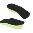 thumbnail image 3 of Unique Bargains 1 Par de Plantillas para Aumento de Altura que se Ajustan a la Talla de Zapato 1.5cm Verde Negro, 3 of 6