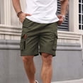 thumbnail image 7 of Dagugfen Cargo Shorts for Men 8" Inseam Loose Fitted Elastic Waist Drawstring Summer Outdoor Climbing Shorts with Multi Pockets, 7 of 7