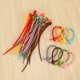 thumbnail image 3 of Clip de Bolsa de Lazos de Silicona Coloridos de 80 Piezas, Correas de Cable, Lazo de Pan, Lazo de Goma Reutilizable, Lazos de Silicona Multiusos, 3 of 9