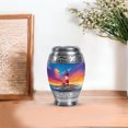 thumbnail image 7 of JAGASY Lighthouse Small Memorial Urn for Boy - Ocean Sunset Pink Yellow Clouds Decorative Urns for Girl - Blue Urns for Human Ashes Keepsake - Miniature Urn for Friend - (3 Inch), 7 of 7