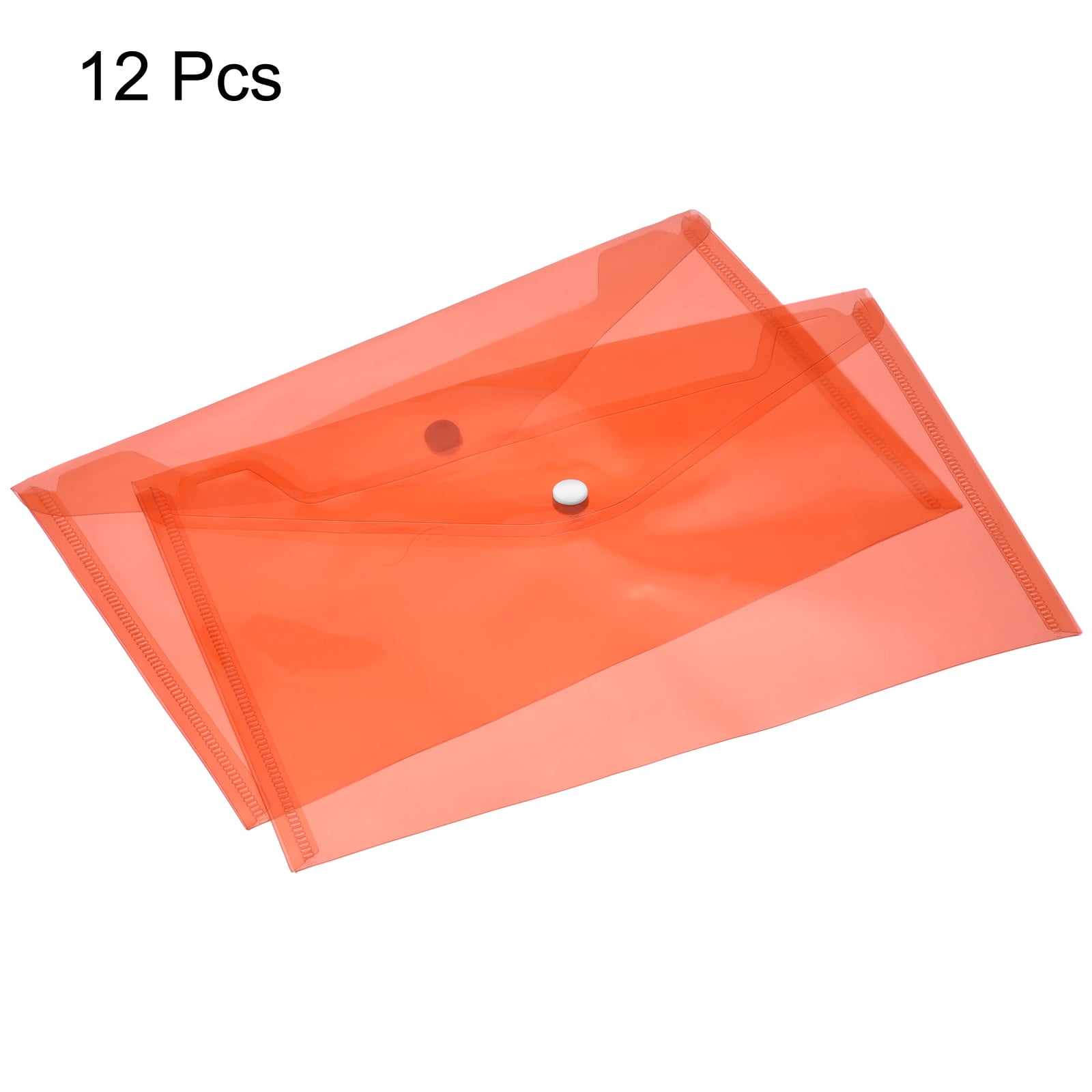 Unique Bargains File Folder Plastic Envelopes Document Organizer Red