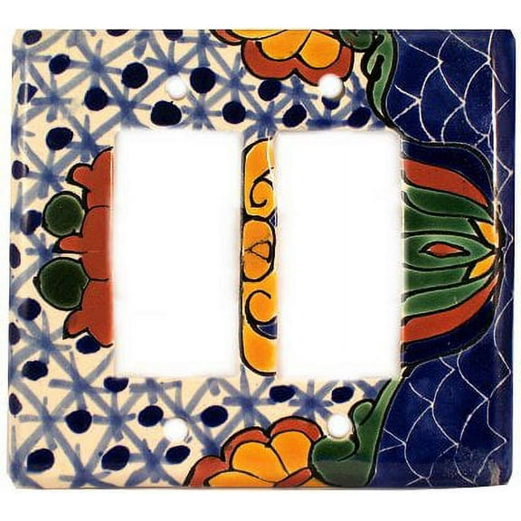 Double Decora Turtle Talavera Switch Plate