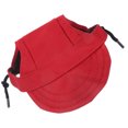 thumbnail image 2 of Gorra de béisbol decorativa con visera para perro cachorro (roja, S), 2 of 7
