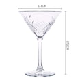 thumbnail image 3 of Grabado Copas de cóctel Vasos Cristalería Copa Copas de Martini Copas Copa de postre para Bar Celebraciones Hotel Aniversarios KTV 230ml BLESIY Tazas de cóctel, 3 of 7