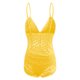 thumbnail image 5 of Gibobby Conjunto de lencería Lencería de malla con estampado de moda para mujer, lencería de encaje, conjunto de pantalones cortos de piezas, ropa interior Sexy(Amarillo 3XL), 5 of 5