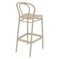 thumbnail image 5 of Compamia Victor Bar Stool Taupe, Set of 2, 5 of 5