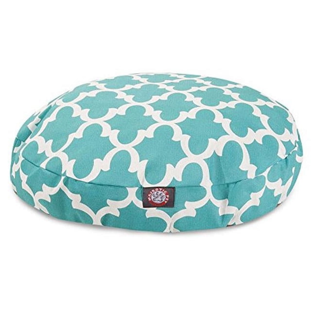 MajesticPet 788995508823 Lit pour Animaux Rond à Treillis de 36 Po, Turquoise - Moyen