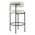 thumbnail image 5 of Modway Albie 28.5" Boucle Fabric Bar Stool in Ivory and Black (Set of 2), 5 of 11