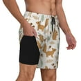 thumbnail image 3 of Daiia Squirrel And Leaves Mens Swim Trunks Swim Shorts Quick Dry Swim Shorts with Mesh Lining Pockets-XX-Large, 3 of 9