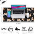 thumbnail image 5 of Long Mouse Pads for Desk,Bulldog Dog and Footprints Desk Mats on Top Of Desks, Desk Mouse Pad Extra Large with 3mm Non-Slip Base and Stitched Edge for Gaming,Office,Work,Home 35.4"x15.7", 5 of 6