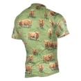 thumbnail image 2 of joogoo Highland Cattle Meadow Men's Cycling Jerseys Mountain Bike Short Sleeve Tops M, 2 of 7