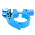 thumbnail image 4 of Abrazadera para tija de sillín, aleación de aluminio, Clip de tubo de sillín de liberación rápida para bicicletas de montaña, 3cm, azul, 4 of 8