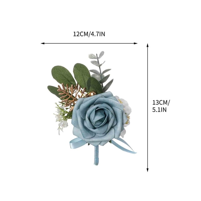 Accesorios de boda con rosas para hombre y mujer, flores artificiales para la muñeca y ramilletes.