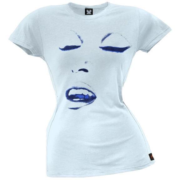 Madonna Women's Halftone Face Premium Plus Size Short Sleeve T Shirt