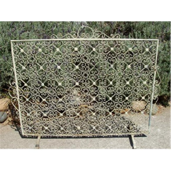 Vintage Iron Fireplace Screen