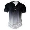 thumbnail image 1 of Birdeem Mens Printing Button Casual Short Sleeve Round-Neck Blouses Shirts, 1 of 12