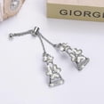 thumbnail image 5 of Metal Band For Samsung Galaxy Watch4 Classic 42mm 44mm Heart Clover Decor Watch Strap - Silver, 5 of 5