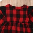 thumbnail image 5 of Qiylii Baby Girl Plaid Jumpsuits Long Sleeve O-Neck Cotton Christmas Romper, 5 of 6