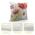 thumbnail image 4 of Nawypu  Square Pillow Cover Red Poppies Flowers Watercolor Hand Painted Throw Cushion Covers for Couch Chair Bedroom, 4 of 5