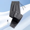 thumbnail image 2 of GILIGEGE Womens Sherpa Lined Sweatpants Winter Warm Lined Joggers for Women Drawstring Thermal Jogger Unisex Stretch Winter Sweatpants Thicken Warm Active Pants A L, 2 of 4