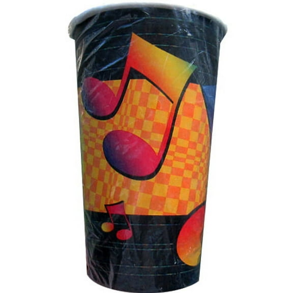 Music 'Blast from the Past' 16oz Paper Cups (8ct)