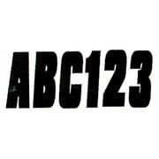 3" Letter Registration Kit Letter Number Sticker Decals Boat PWC Black Reg
