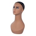 thumbnail image 4 of Cabeza de Maniquí con Peluca, Cabeza de Maniquí Profesional, Realista, Multifuncional, Busto, Soporte de Exhibición de Peluca para Accesorios de Belle, 4 of 8