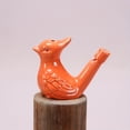 thumbnail image 1 of YOPTOP 1pc  Vibrant Ceramic Warblers Bird Water Whistle - Colorful Party Favor  Emergency Noise Maker  and Educational Toy - Made of Fine China  Durable  and Easy to Use,Orange 01, 1 of 6